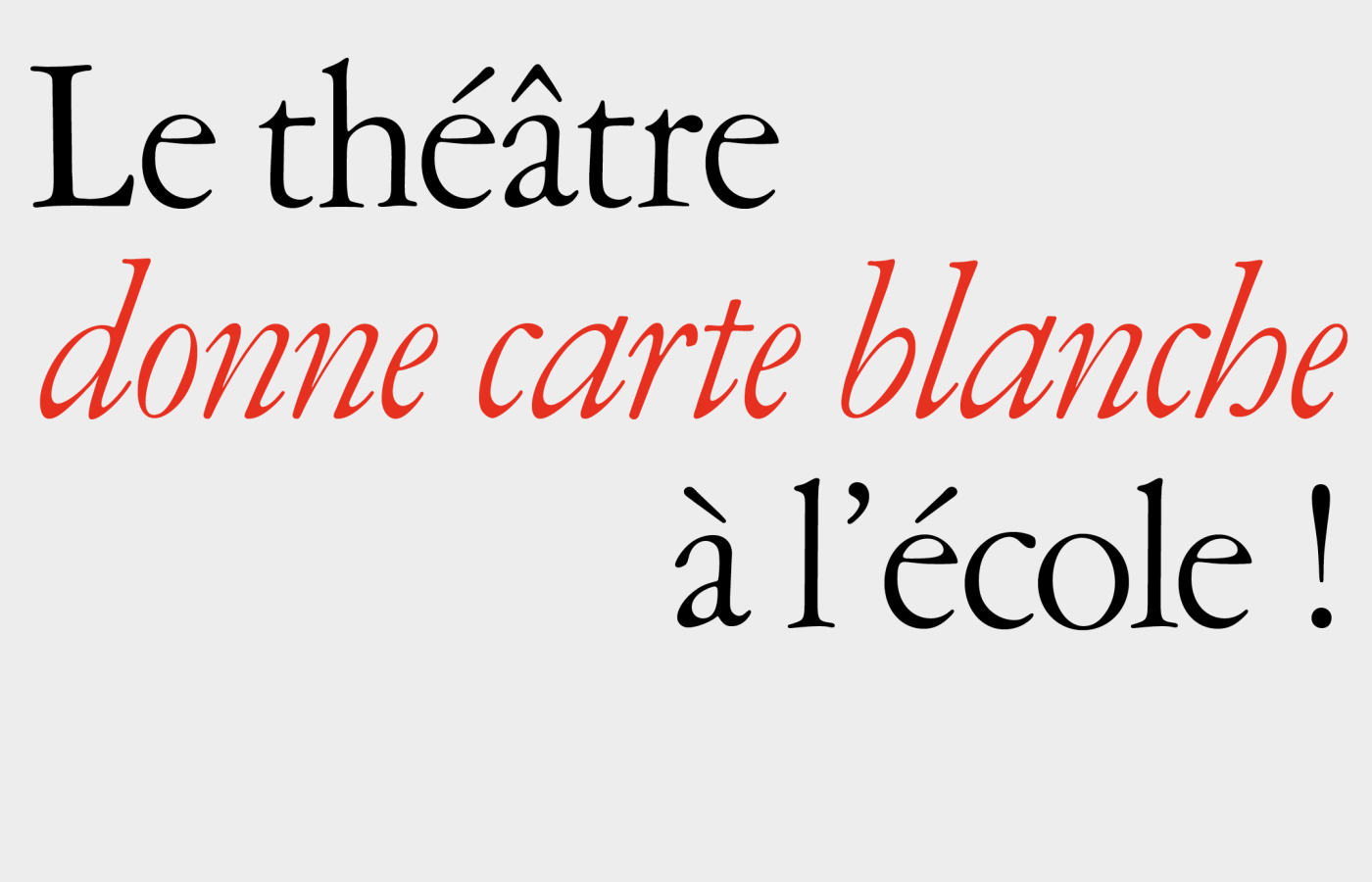Festival des Cartes blanches